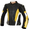 RSV Yellow Sports Biker Leather Motorcycle Jacket